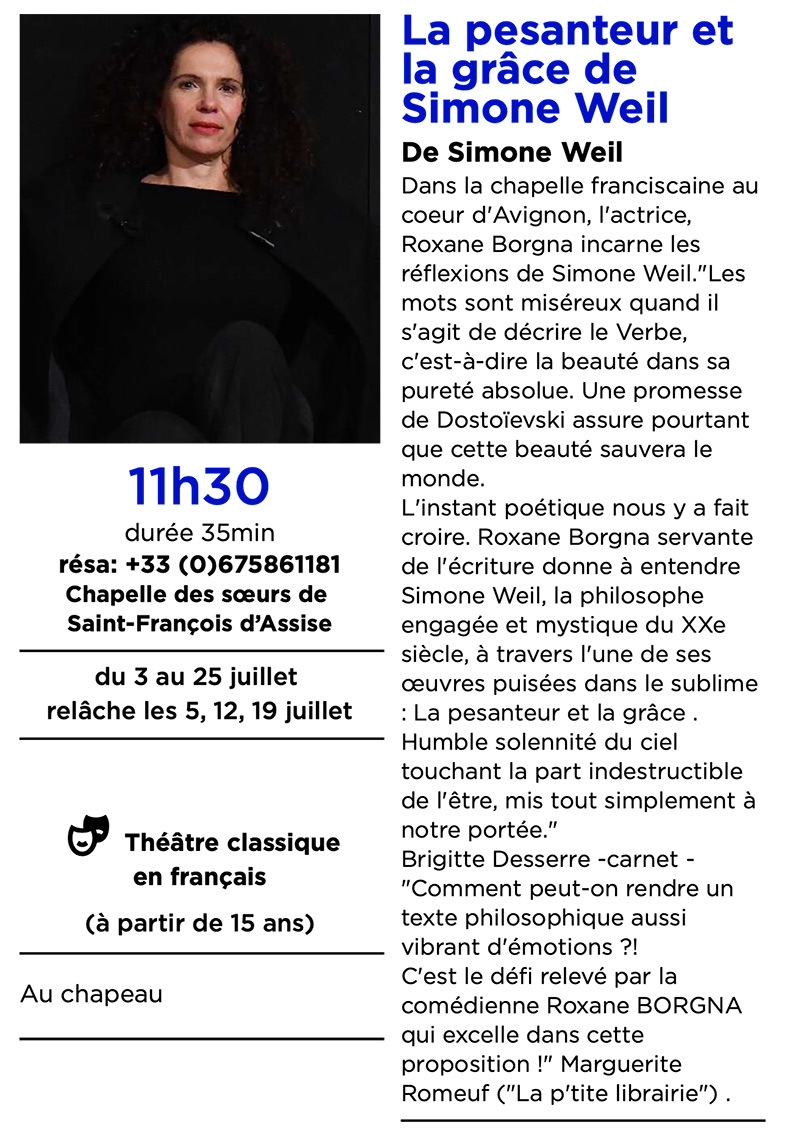 La pesanteur et la grâce